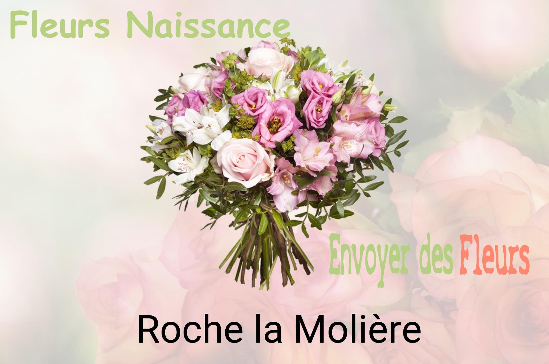 Bouquet de fleurs de naissance livré à Roche-la-Molière